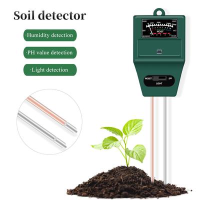 Soil Moisture PH  Meter 3 In 1 Tester  Measuring Humidity Meter Hydroponics Analyzer Gardening Detector Hygrometer Plant Flowers Garden Tool