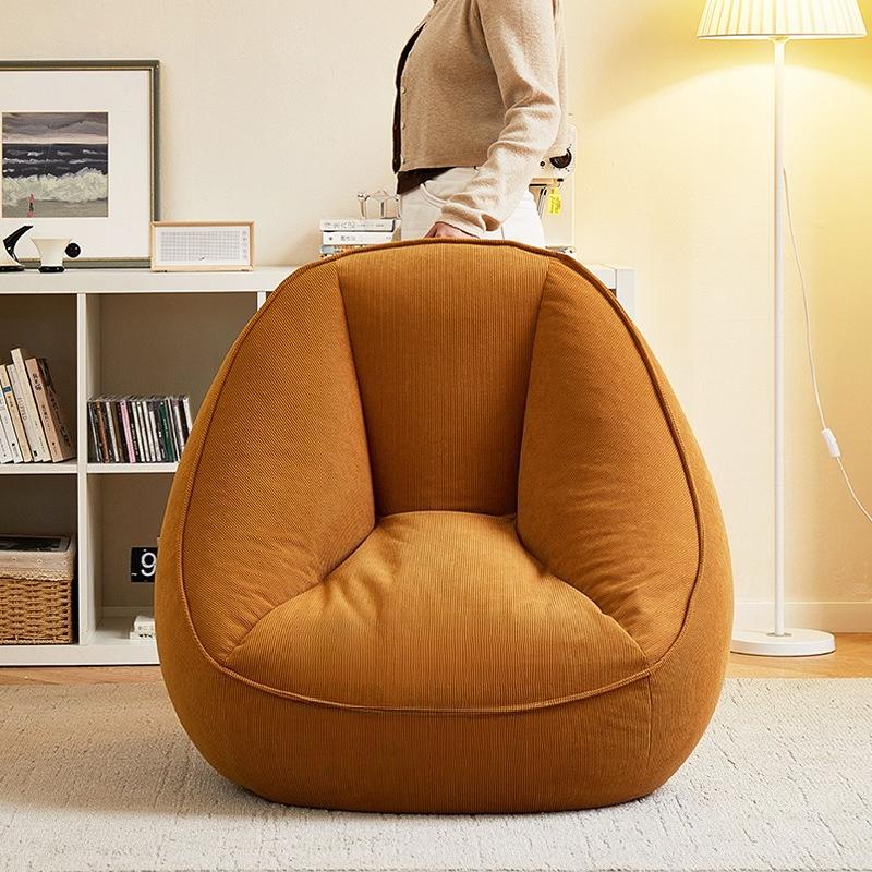 Single Bean Bag Sofa Living Room Sofas Frameless Lazy Sofa Chair with Filler Relax Soft Comfort Sofas Bedroom Relaxing Furniture