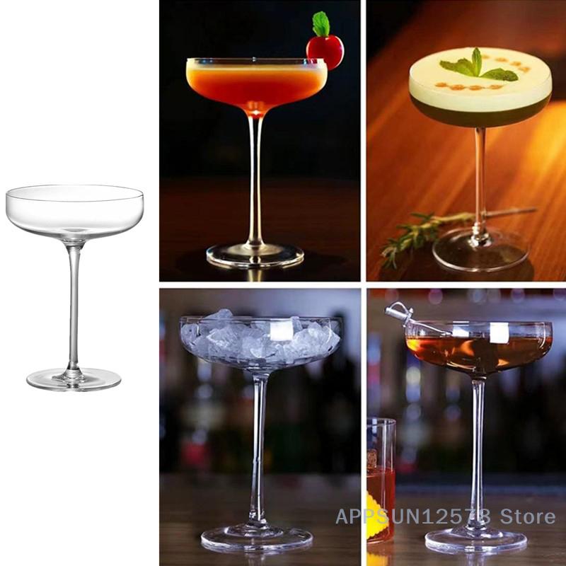 1PCS 180ml Plastic Bartender Cocktail Glasses Home Use Wedding Party Tableware Disposable Plastic Champagne Flutes Wine Glasses