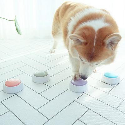 Dingdongpet Haustier-Trainings-Aufnahmeglocke, 4er-Set, Grau, Blau, Lila, Rosa, 1 Set
