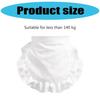 Ruffled Maid Apron Costume Maid Waist Apron Breathable Kitchen Cooking Apron for Women Halloween Cosplay and Daily Wear