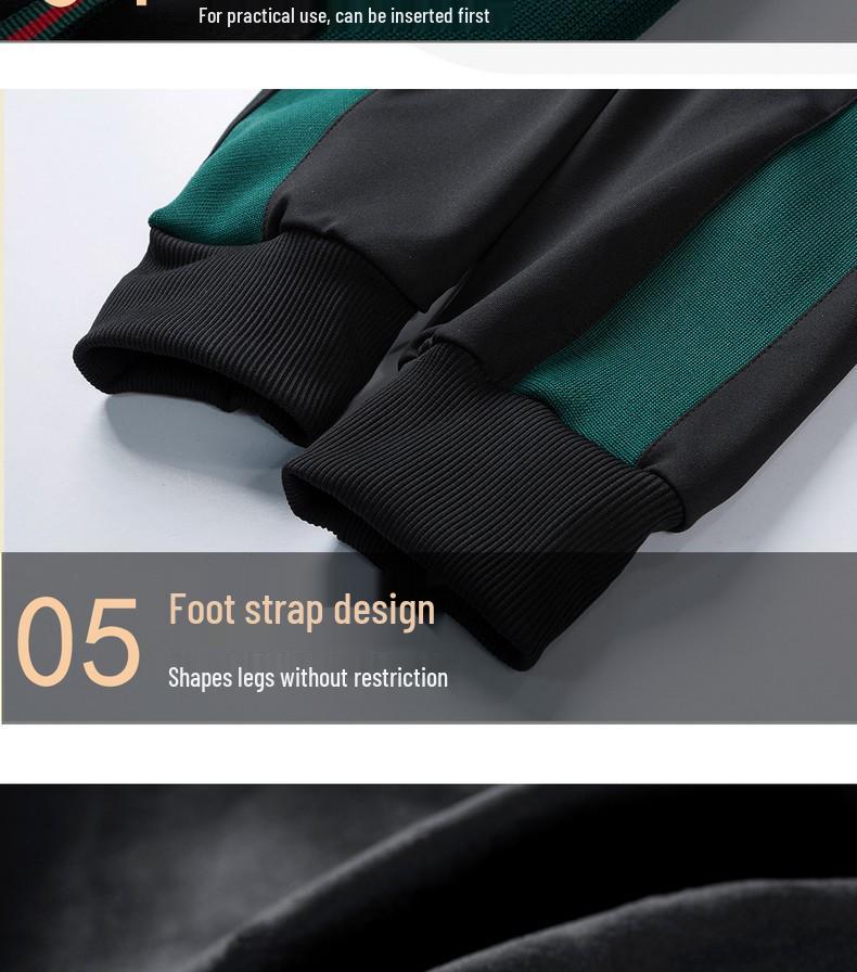 Conjunto de Ropa Deportiva Bordada para Hombre: Sudadera de Moda Coreana Little Bee para Primavera/Otoño