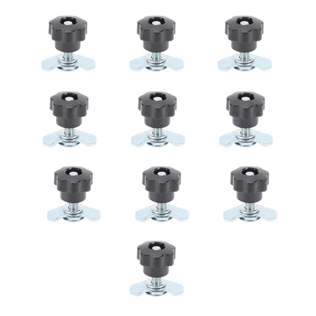 10PCS L Track Threaded Stud Fittings Silver Color M8 Threaded Double Stud Lug for Van Pickup Truck 40mm   1.57in