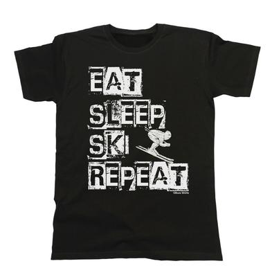 Eat Sleep Ski T-Shirt Mens  Skiing Gift For Christmas Birthday Skis Tee