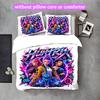 3pcs K-pop Hunter Pattern Duvet Cover and Pillowcases, Home Textiles Skin-friendly Machine Washable, Unique Birthday Gift
