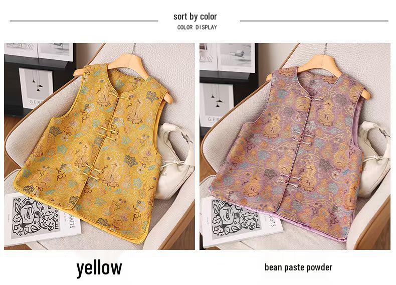 Elegant Retro Chinese-Style Women's Vest