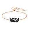 Brățară Cristal Spumant Double Black Swan Brățară Femei Aur Roz 5344132
