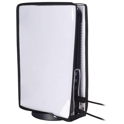 Transparent Dust Cover for PlayVital Ps5 Waterproof Dust Cover for Ps5 Cover Can Be Applied To Digital Version and Disc Version Black Console,