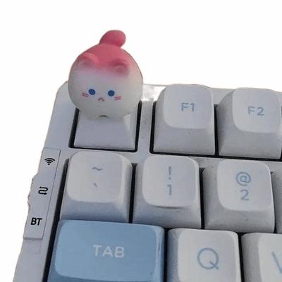 Touche de clavier animale 3D durable Accessoires de clavier DIY Touche de clavier faite à la main Animaux roses Touches de clavier mécanique touche g603