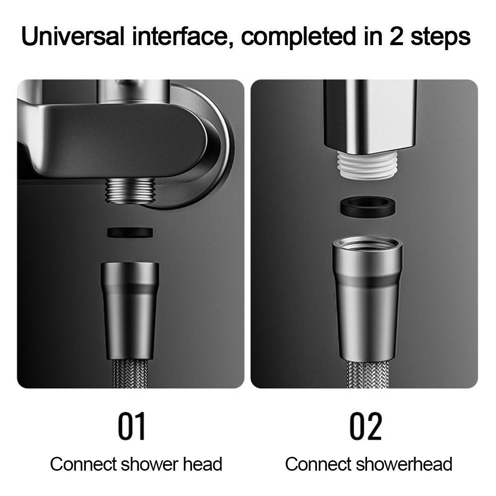 Universelle Schnittstelle Handbrauseschlauch 1,5/2 Meter Bad Dusche Nylonrohr Badezimmerzubehör