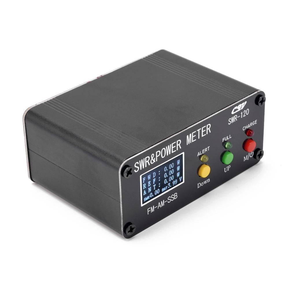 120W SWR Digital Power Standing  Meter 1.8-54MHz Short  Meter FM AM SSB Modes Power Meter Support SWRCelsiusPower   & High SWR Alarm Funct