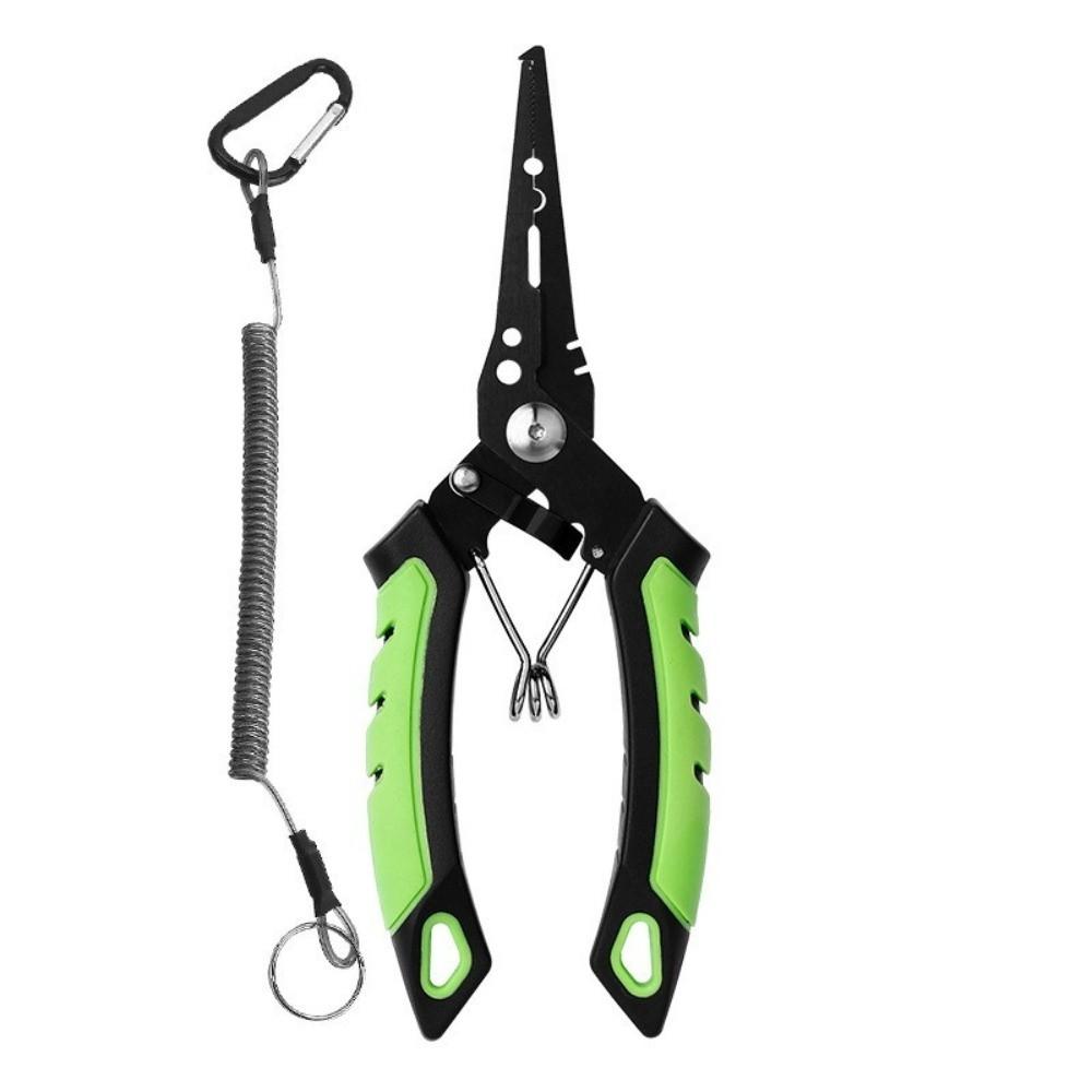 Straight Mouth Fish Control Pliers Stainless Steel Multi-functional Pliers Fishing Trip
