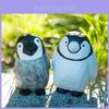 Wooden Penguin Desk Ornament Handmade Modern Art For Home Office Decor Gift For Students