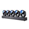 180w 5-Head XY Rotating Stage Disco Light  DMX512 Sound Control RGBW Beam+Green Laser Colorful LED Party Bart Lamp