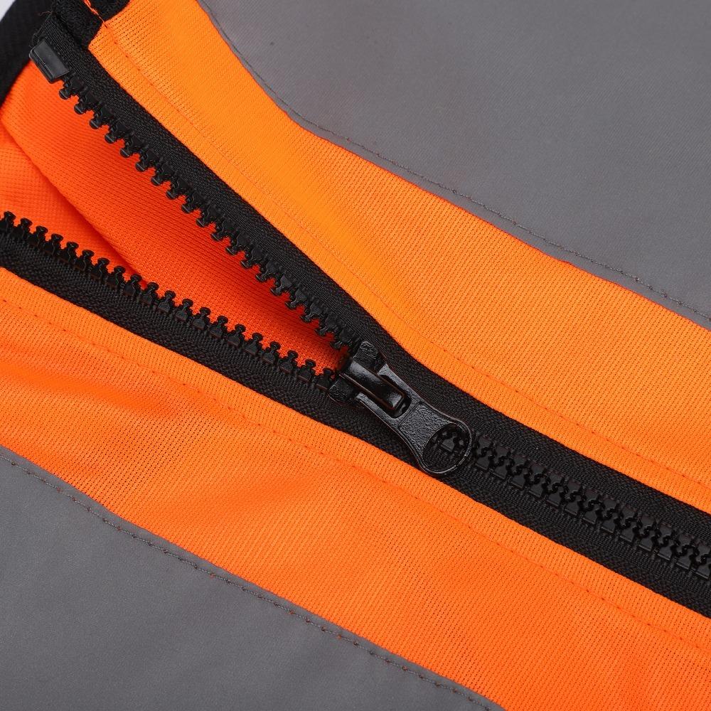 Fluorescent Orange Reflective Dog Vest Night Visible Dog Outfit  Outdoor Hiking S