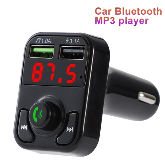 

BTX3 Dual USB Bluetooth-совместимый автомобильный FM-передатчик Громкая связь MP3-плеер