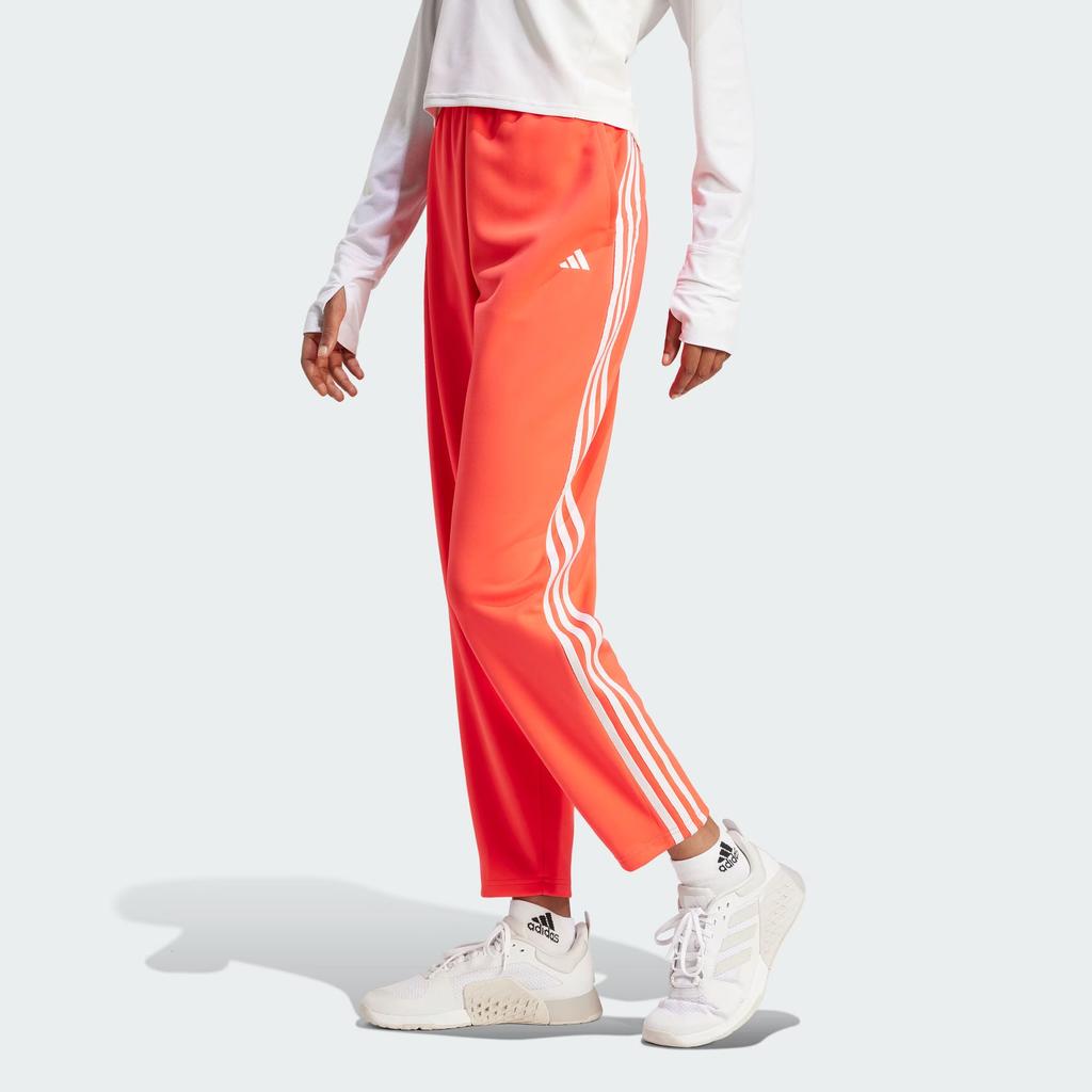 Adidas Aeroready Train Essentials Knit Pants With Elastic Waist Women Bottoms Light-Red IS3970