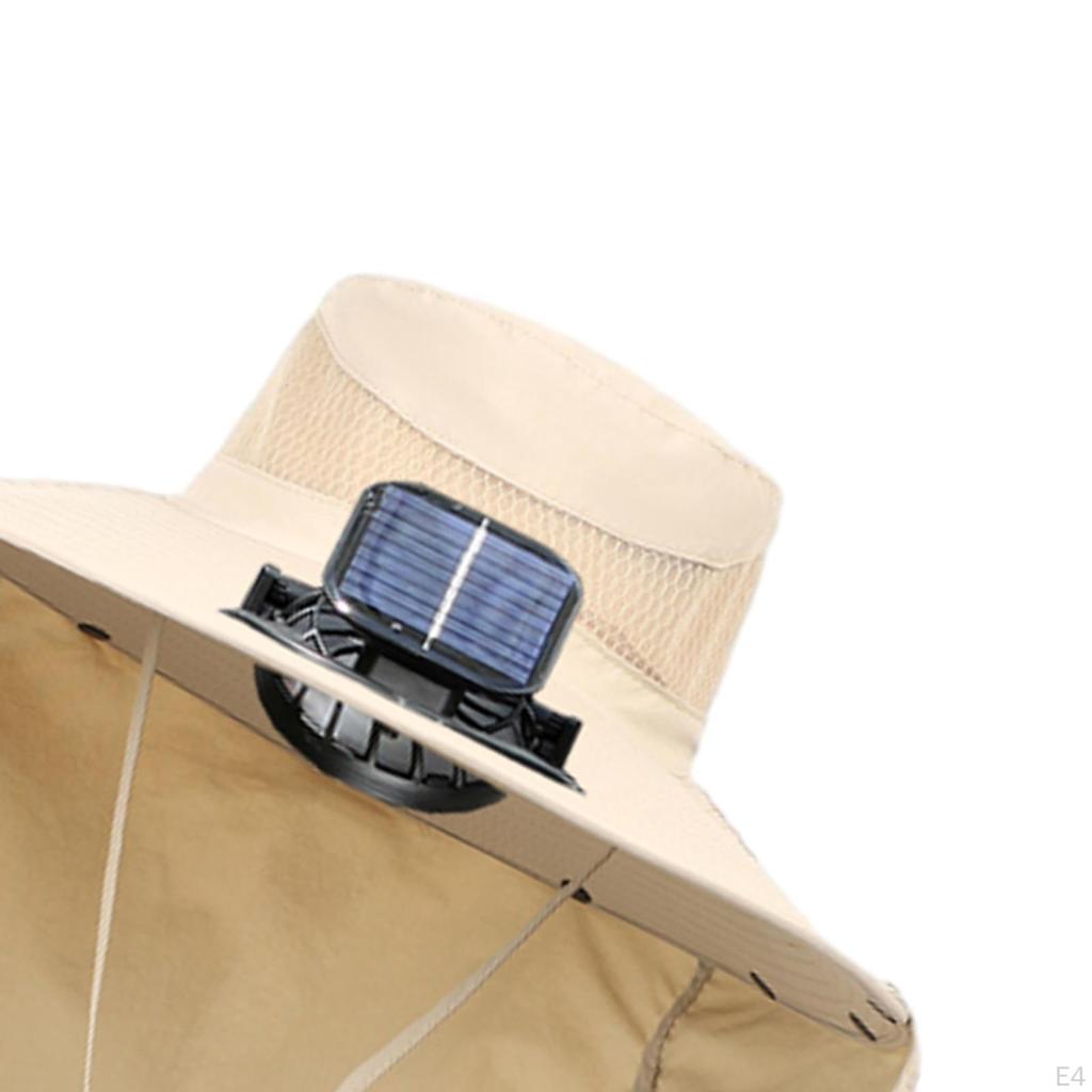 Cooling Fan Hats Solar Hat Fishing for Beach Outdoor Activities Sports