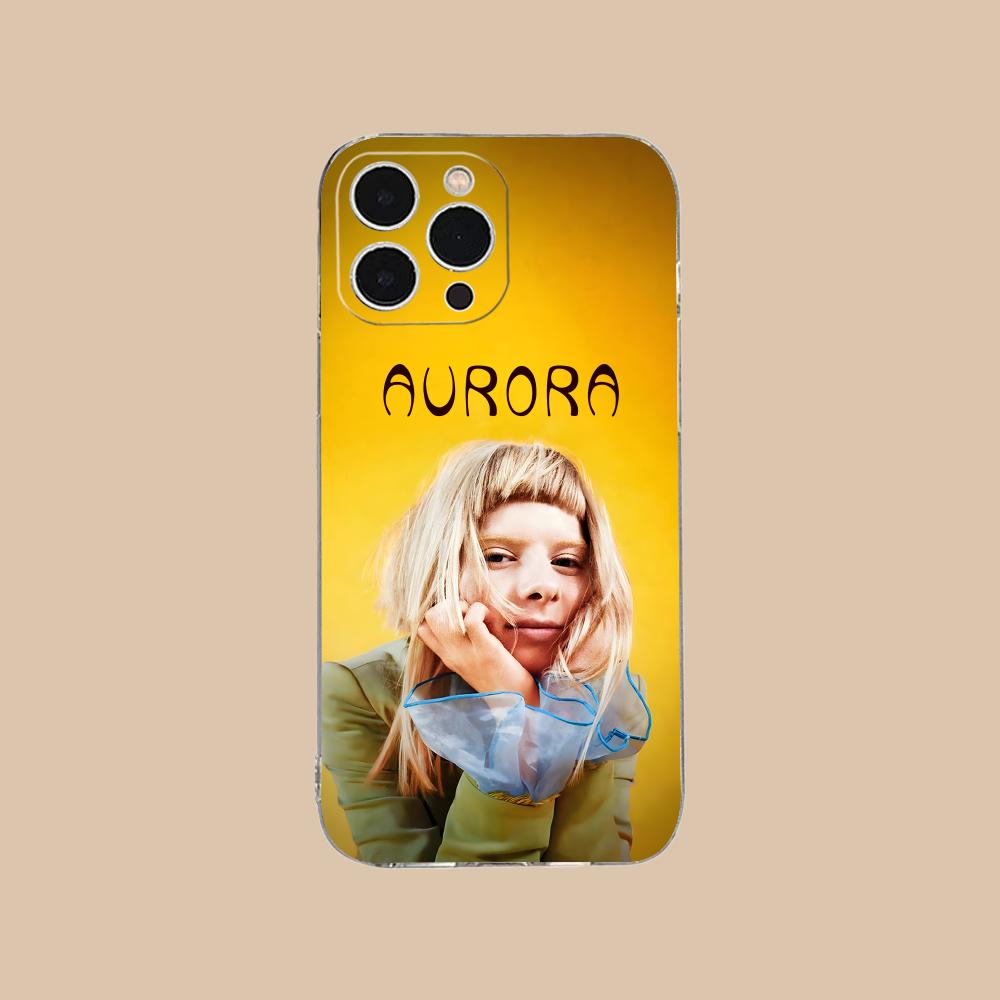 

Aurora Aksnes Clear TPU Mobile Case for iPhone 17 16 15 14 13 12 11 X XR XS Air Pro Max Plus Mini Colorful Cover iPhone XS Max