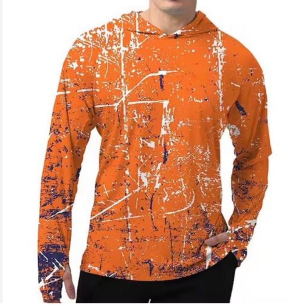 Summer quick-to-finger sun-protection fishing suit, UV-resistant long-sleeve hooded fishing suit
