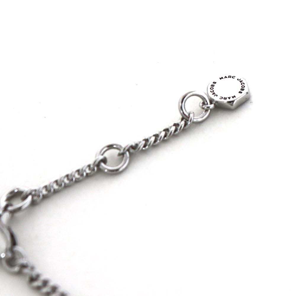 Marc Jacobs 4S4JER001J11 029 Women's Necklace, Pendant, Silver, Pink, [Used]