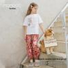 MOMOCO Girls' Floral Print Long Pants