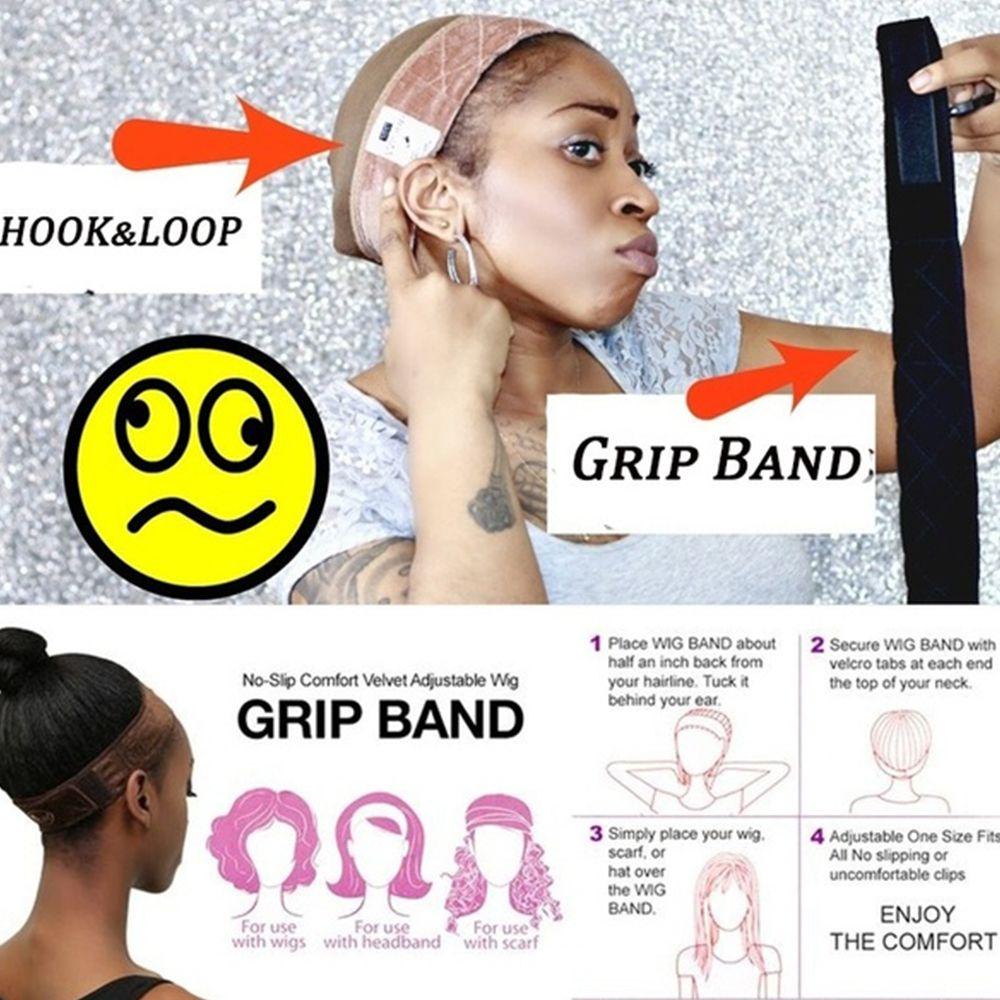 Temperature Fiber for Women Wig accessories Fastener Hair Band Invisible Hairpiece Hair Extensions