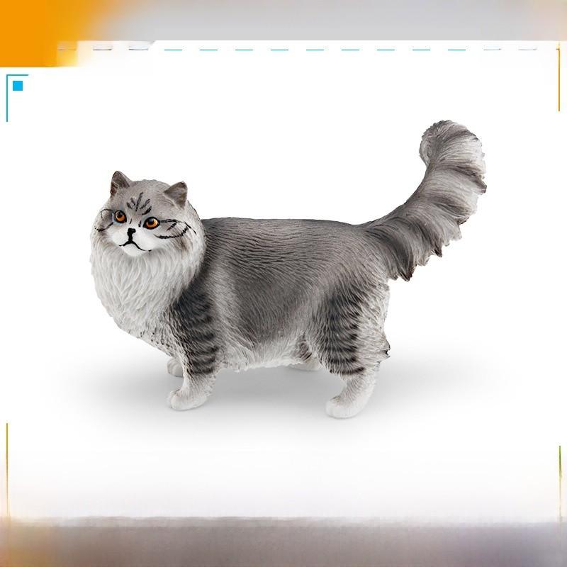 Ragdoll Katze Somali Katze Figur Für Kinder PVC Tier Modell Katze Zum Lernen Spielen