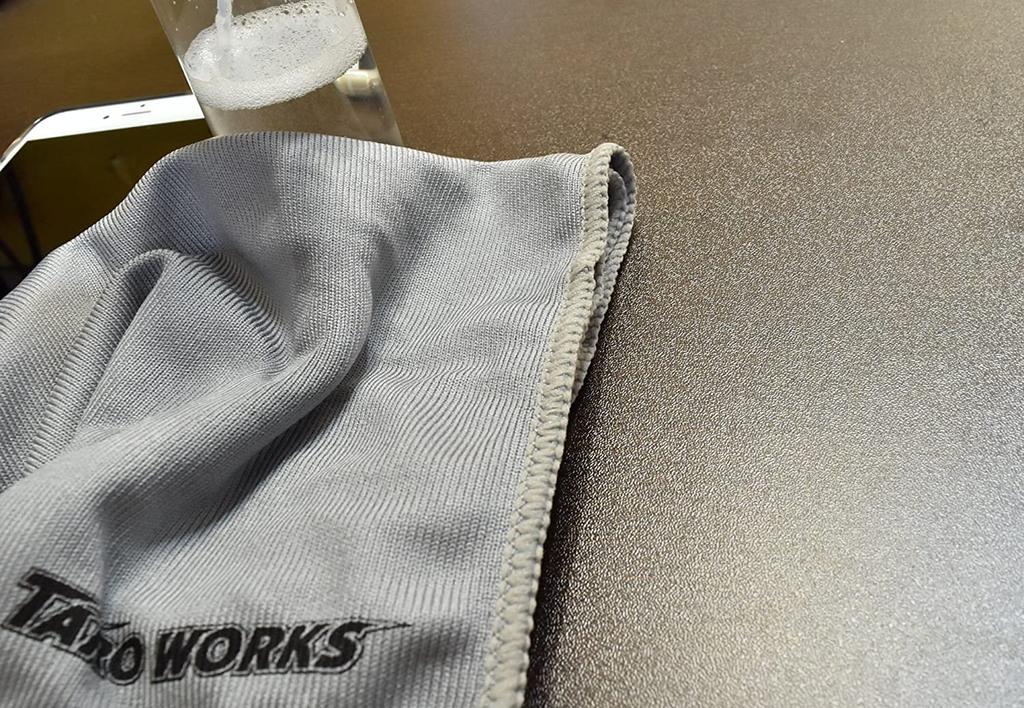 Microfiber cloth for glass only 40cm x 40cm 10 pieces Gray Car wash towel Water absorbent Quick drying Cloth cloth Mop rag Window wiper TARO WORKS