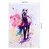 Watercolor Horse Animal Art Oil Painting Canvas Wall Picture Home Decoration 40*57cm