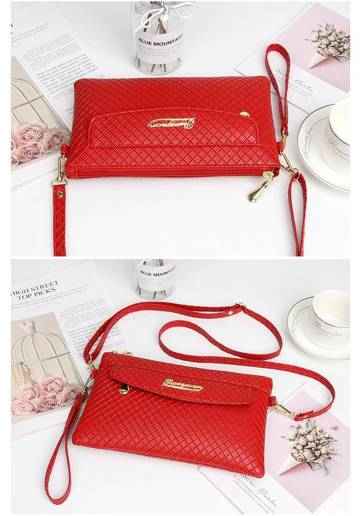 Fashion Quilted Women's Crossbody and Clutch Handbag with Coin Purse