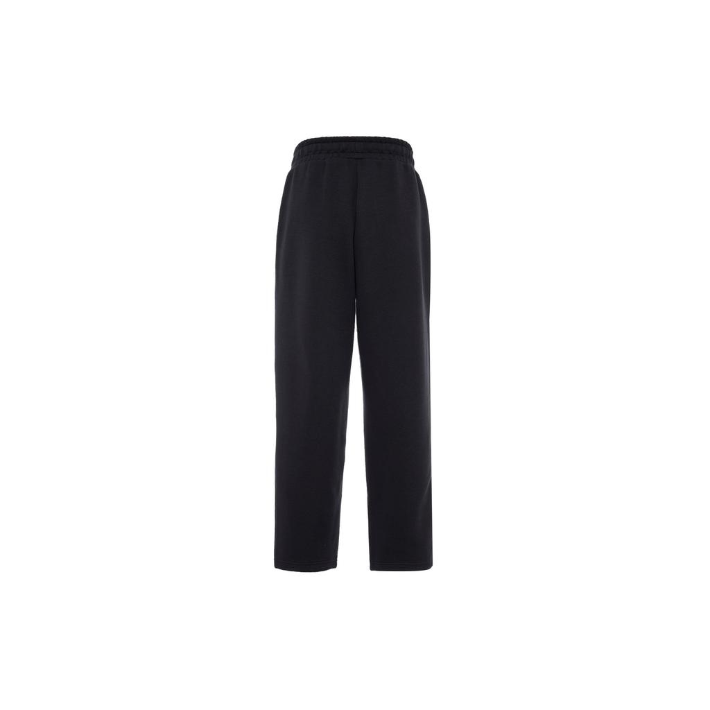 Adidas Neo Striped Lace-Up Loose Sports Casual Pants Unisex Pants Black IK7621