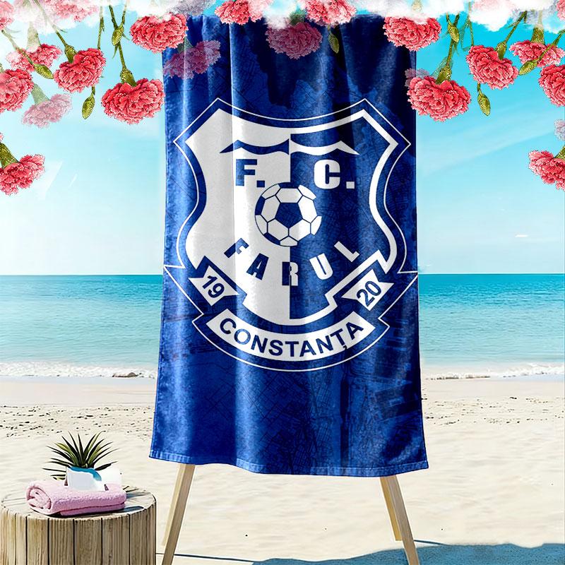 Farul FC Print Beach Towel, Large Soft Quick Dry Towel for Beach Camping Swimming