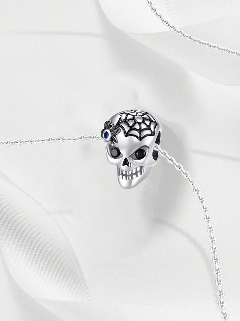 Copper Plated Original Charms Halloween Skull Beads Fit Bracelet Women'S Jewelry Gift