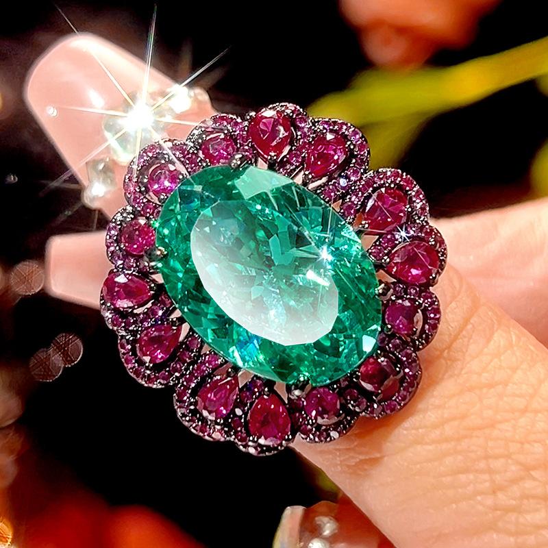 

Осень и зима новый huabi ювелирные изделия имитация пара зеленый ретро черный золотой набор ювелирных изделий основной камень 13 * 18-10-12