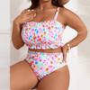 Women's Two-Piece Bikini Set Plus Size Split Swimsuit