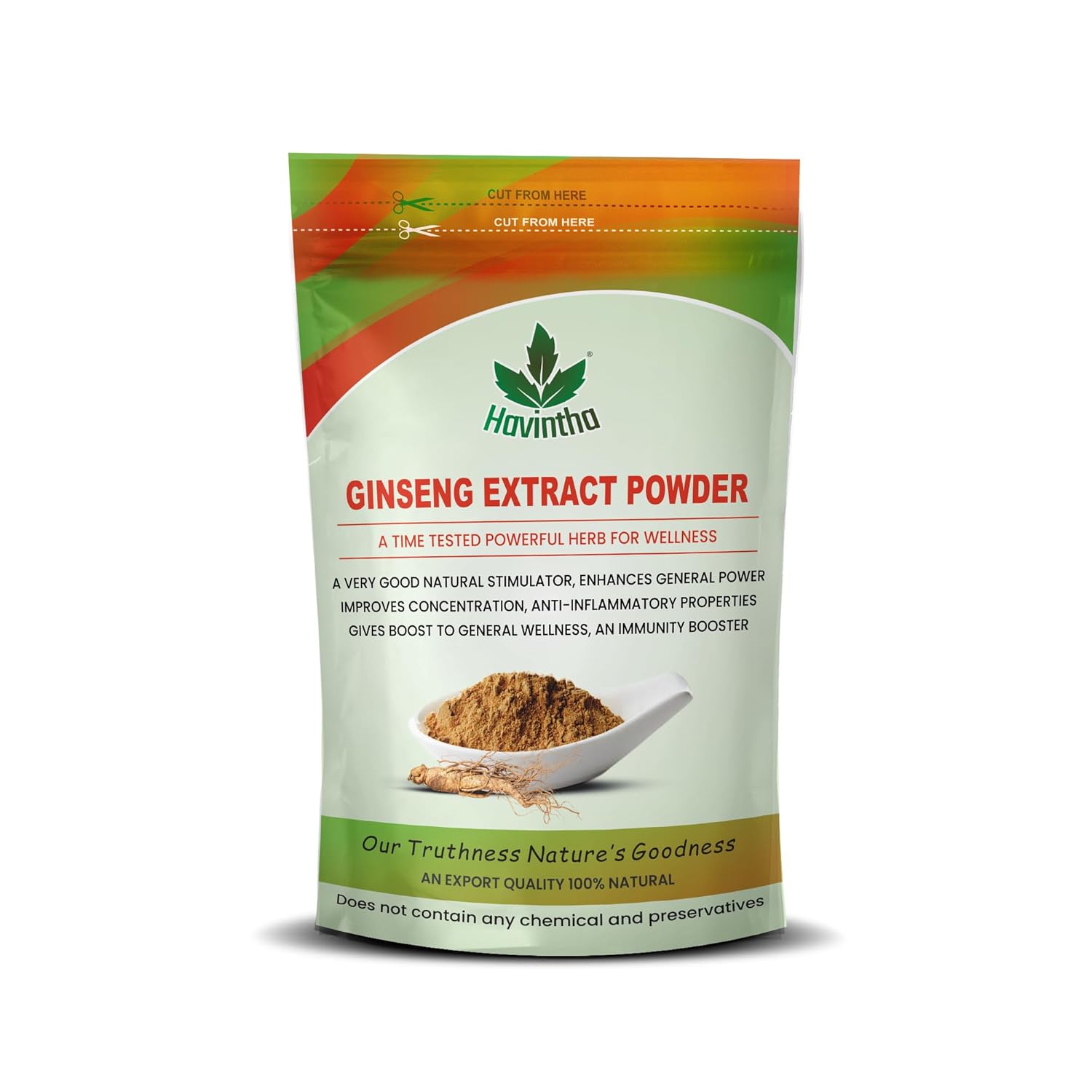 

Havintha Natural Ginseng Extract Powder For Boosting Immunity Energy | 100gm 0.2lbs