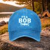 pc Casual AllMatch Bob Letter Print Washed Baseball Cap Suitable for Golf Casual Wear And Outdoor Activities Unisex Golf Ac