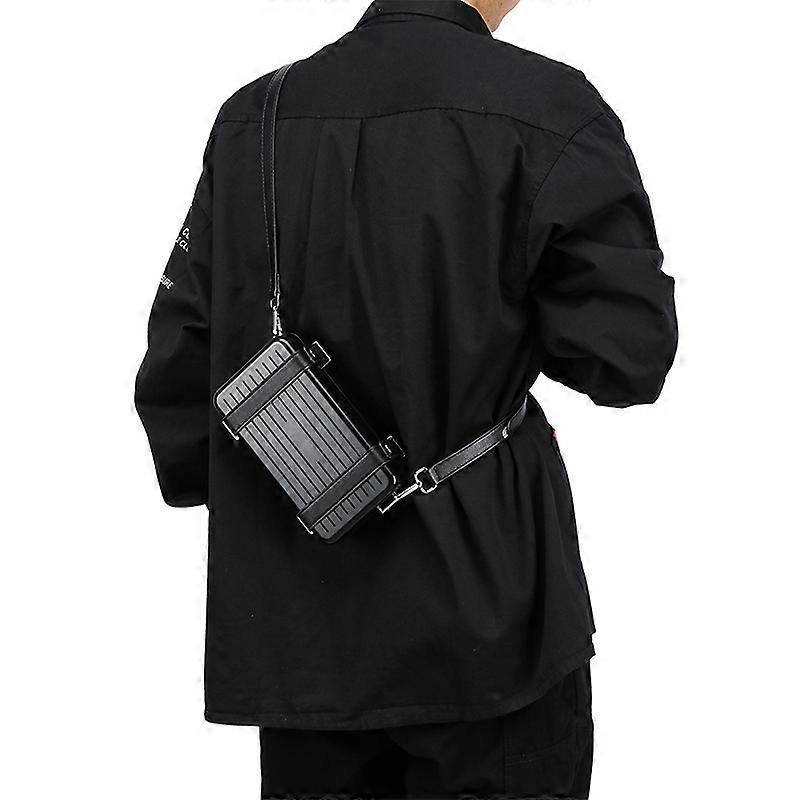 2026 Klassisk och Snygg Hårdskalig Handväska i Bagage-stil: Kreativt designad axelväska/crossbodyväska present
