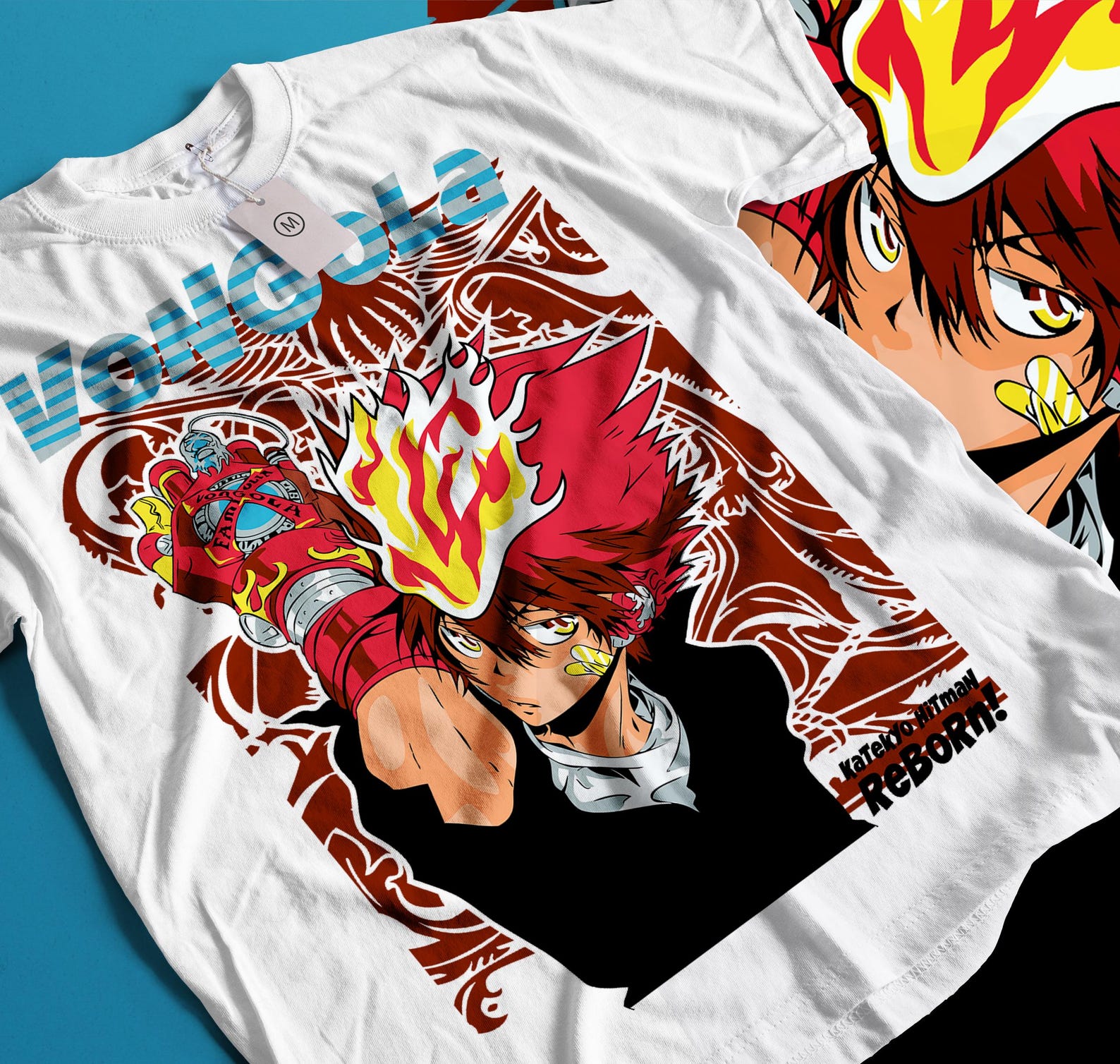 Vongola Mafia Anime T-Shirt, Sky Flame Manga Tee, Anime Family Boss Unisex Shirt, Shonen Anime Gift 4XL