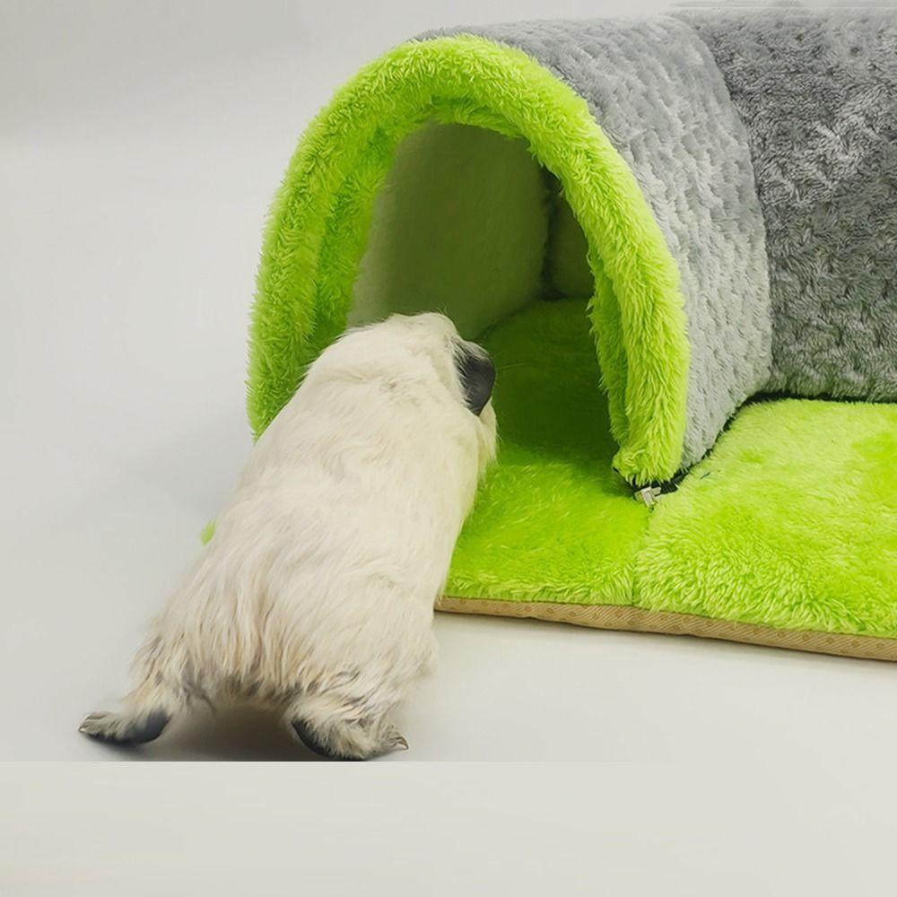 Collapsible Guinea Pig Hideout Removable Mat Hamsters Playing Playground Winter