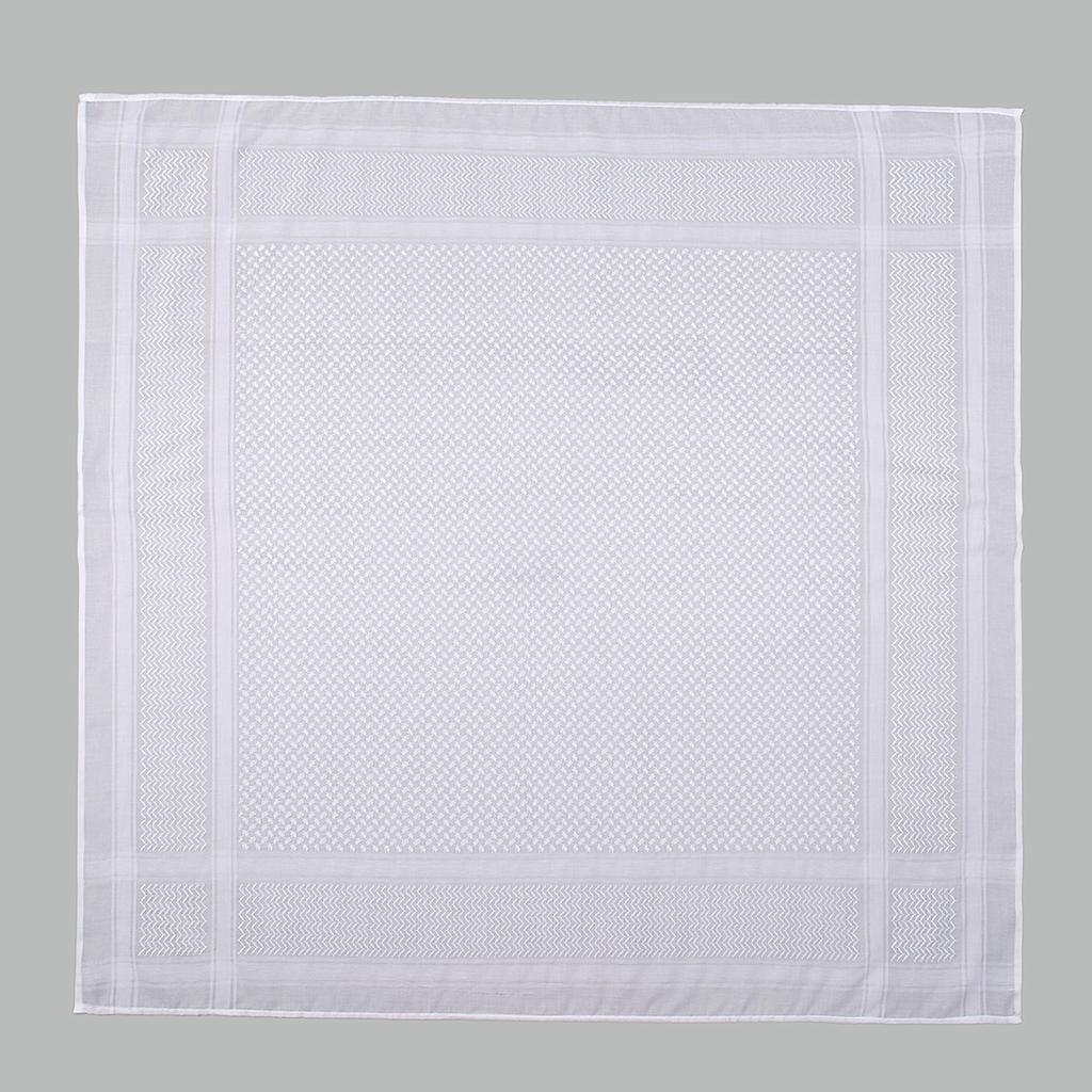 Arab Plain Hijab Scarf Thin Breathable Turban Keffiyeh Middle East Man Square Scarf Soft Polyster Bandana Headband Muslim Veil