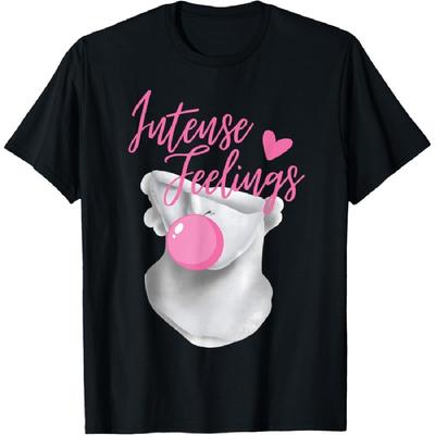 Aesthetic Sculpture Decor Funny Intense Feelings Graphic T-Shirt