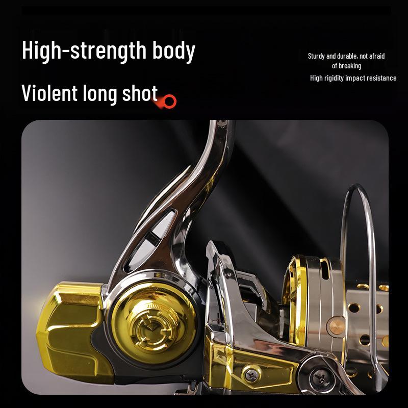 Krossing Full Metal Long-Cast Spinning Reel – Anti-Seawater, Large Fishing Anchor Reel