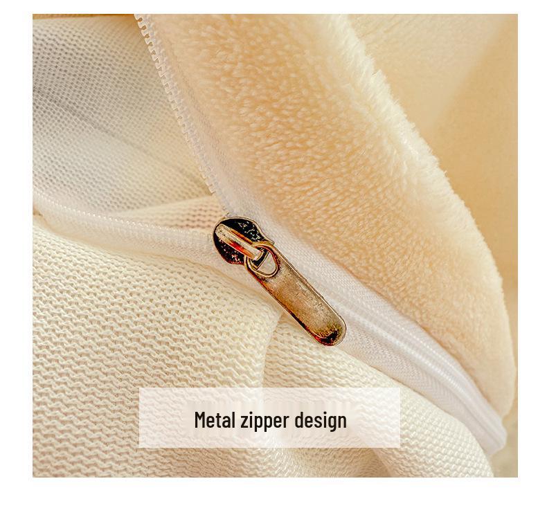 Floral Cartoon Milk Velvet and Lambswool Blanket Set - Thickened, Multifunctional Sofa Cover.