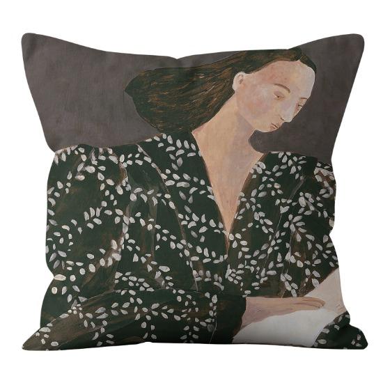 Abstrakte Kunst Wohnzimmer Sofakissenbezug Japanischer Stil Retro Kissen Kissen Schlafzimmer Rückenlehne