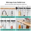 Strong Load-Bearing No-Punch S Hook: Versatile Round Plastic Hook for Kitchen, Wardrobe, and Household Use