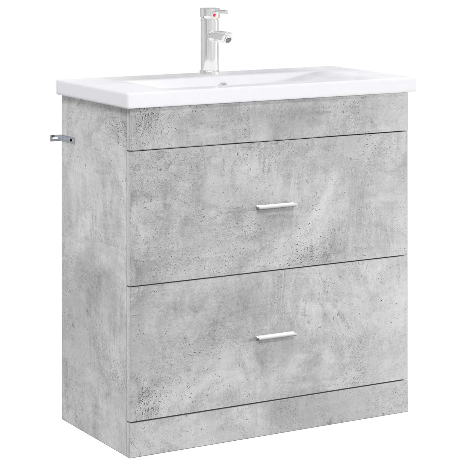 Badezimmer-Waschtischbeton Grau 78,5 x 37,5 x 81 cm Spanplatte