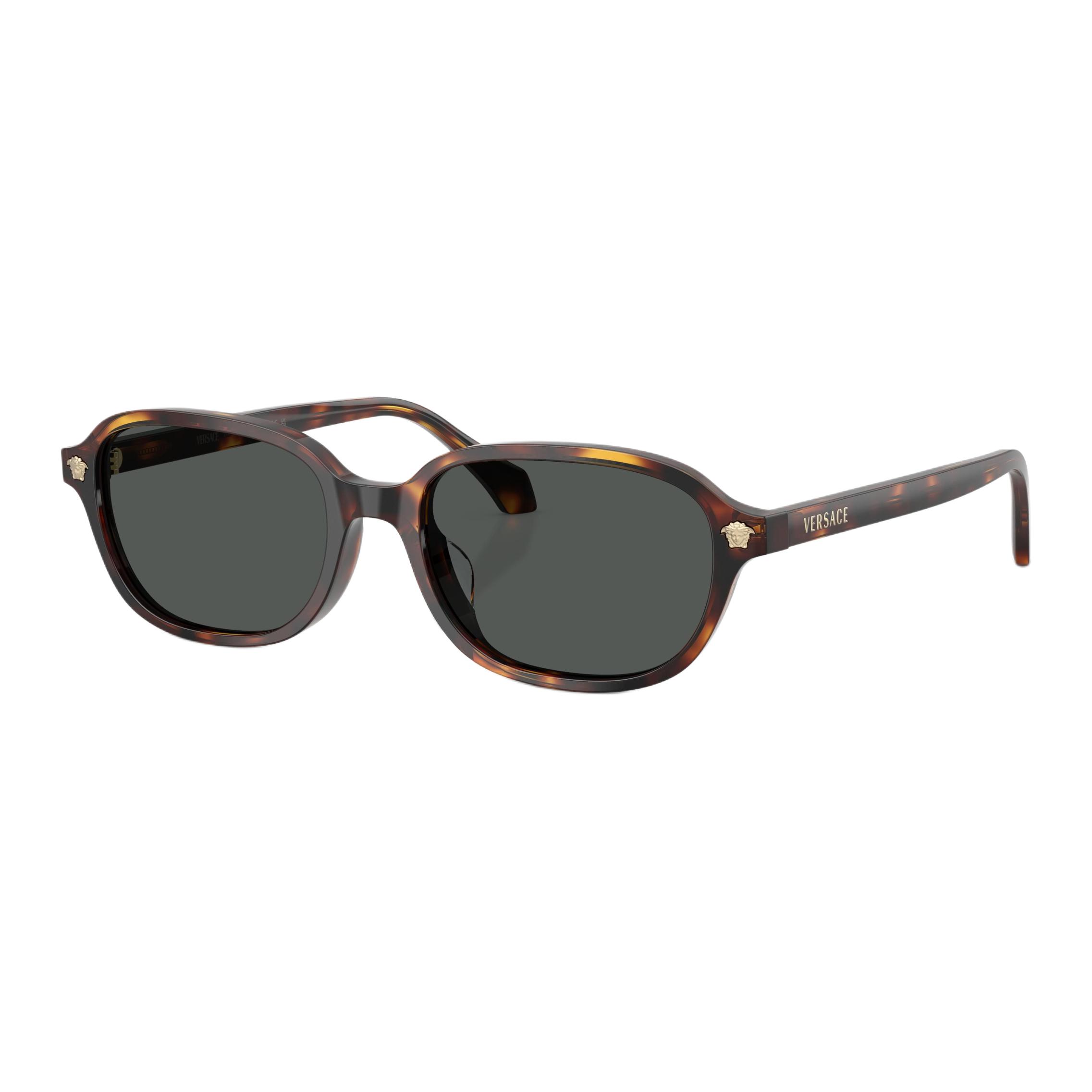 

Versace Logo Oval Sunglasses Unisex sunglasses Tortoise 0VE4514D-553773 Basic Packaging-Eyeglass Case+Box