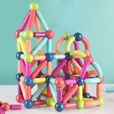 3D DIY Магнитные стержни Строительные палочки Шарики Блоки Игрушки Магнит Образовательный набор для детей Нетоксичное здание Игрушка Головоломка с ящиком для хранения Штурм Игры